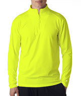 4280 Badger Adult ¼-Zip Lightweight Pullover Jacket Safety Yellow