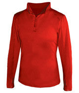 4286 Badger Ladies' Lightweight 1/4-Zip Pullover Red
