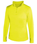 4286 Badger Ladies' Lightweight 1/4-Zip Pullover Safety Yellow