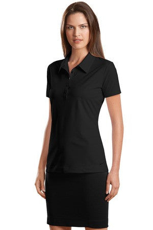Nike Golf - Elite Series Ladies Dri-FIT Ottoman Bonded Polo. 429461 Black