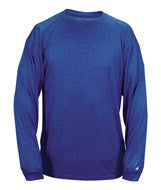 4304 Badger Men's Long-Sleeved Pro Heather Tee Royal