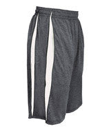 4310 Badger Adult Fusion 10" Shorts Carbon/ White