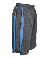 4310 Badger Adult Fusion 10" Shorts Carbon/ Columbia Blue