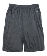 4319 Badger Adult Heathered 10" Performance Shorts Carbon