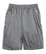 4319 Badger Adult Heathered 10" Performance Shorts Steel