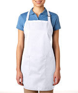 4350 Bayside Deluxe Full-Length Apron White