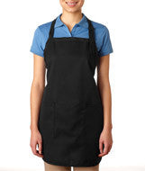 4350 Bayside Deluxe Full-Length Apron Black