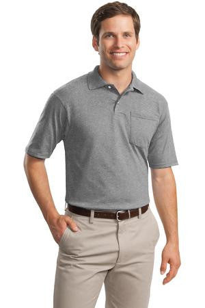 JERZEES -SpotShield   5.6-Ounce Jersey Knit Sport Shirt with Pocket. 436MP Oxford