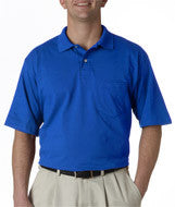 436 Jerzees Adult SpotShield&trade; Jersey Pocket Polo Royal