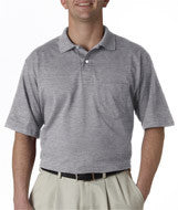 436 Jerzees Adult SpotShield&trade; Jersey Pocket Polo Oxford (47/53)