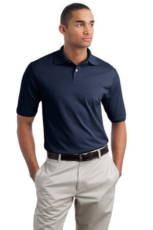JERZEES - SpotShield 5.6-Ounce Jersey Knit Sport Shirt. 437M Navy