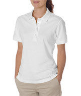 437W Jerzees Ladies' SpotShield&trade; Jersey Polo White