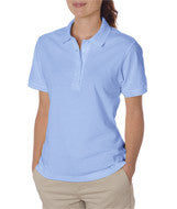 437W Jerzees Ladies' SpotShield&trade; Jersey Polo Light Blue
