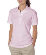 437W Jerzees Ladies' SpotShield&trade; Jersey Polo Classic Pink