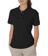 437W Jerzees Ladies' SpotShield&trade; Jersey Polo Black