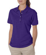 437W Jerzees Ladies' SpotShield&trade; Jersey Polo Deep Purple