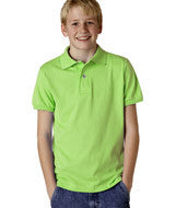 437Y Jerzees Youth SpotShield&trade; Jersey Polo Kiwi