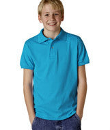 437Y Jerzees Youth SpotShield&trade; Jersey Polo California Blue
