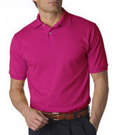 437 Jerzees Adult SpotShield&trade; Jersey Polo Cyber Pink