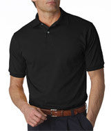 437 Jerzees Adult SpotShield&trade; Jersey Polo Black