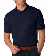 437 Jerzees Adult SpotShield&trade; Jersey Polo J Navy