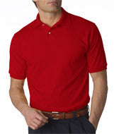 437 Jerzees Adult SpotShield&trade; Jersey Polo True Red