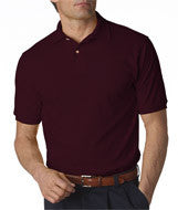 437 Jerzees Adult SpotShield&trade; Jersey Polo Maroon