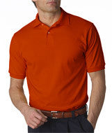 437 Jerzees Adult SpotShield&trade; Jersey Polo Burnt Orange