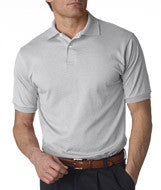 437 Jerzees Adult SpotShield&trade; Jersey Polo Silver