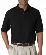 438 Jerzees Adult Piqué Polo with SpotShield&trade; Black