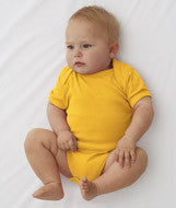 4400 Rabbit Skins Infant Baby Rib Lap-Shoulder Bodysuit Gold