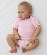 4400 Rabbit Skins Infant Baby Rib Lap-Shoulder Bodysuit Pink