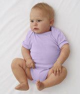 4400 Rabbit Skins Infant Baby Rib Lap-Shoulder Bodysuit Lilac