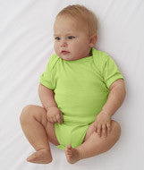 4400 Rabbit Skins Infant Baby Rib Lap-Shoulder Bodysuit Key Lime