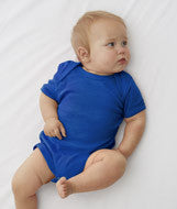 4400 Rabbit Skins Infant Baby Rib Lap-Shoulder Bodysuit Royal
