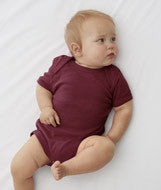 4400 Rabbit Skins Infant Baby Rib Lap-Shoulder Bodysuit Maroon