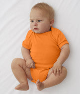 4400 Rabbit Skins Infant Baby Rib Lap-Shoulder Bodysuit Mandarin