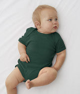 4400 Rabbit Skins Infant Baby Rib Lap-Shoulder Bodysuit Forest