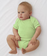 4400 Rabbit Skins Infant Baby Rib Lap-Shoulder Bodysuit Mint