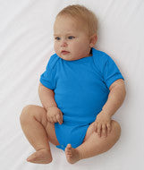 4400 Rabbit Skins Infant Baby Rib Lap-Shoulder Bodysuit Cobalt Blue