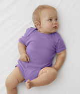 4400 Rabbit Skins Infant Baby Rib Lap-Shoulder Bodysuit Lavender