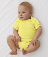 4400 Rabbit Skins Infant Baby Rib Lap-Shoulder Bodysuit Zest