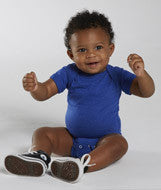 4405 Rabbit Skins Infant Vintage Fine Jersey Lap Shoulder Bodysuit Vintage Royal