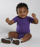 4405 Rabbit Skins Infant Vintage Fine Jersey Lap Shoulder Bodysuit Vintage Purple