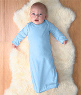 4406 Rabbit Skins Infant Baby Rib Layette Light Blue