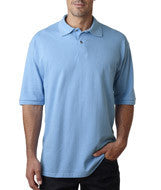 440 Jerzees Men's Ring-Spun Cotton Piqué Polo Light Blue