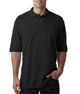 440 Jerzees Men's Ring-Spun Cotton Piqué Polo Black