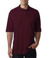 440 Jerzees Men's Ring-Spun Cotton Piqué Polo Maroon