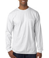 4410 Chouinard Adult Garment-Dyed Heavyweight Long-Sleeve Pocket Tee White DirDye