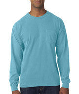 4410 Chouinard Adult Garment-Dyed Heavyweight Long-Sleeve Pocket Tee Lagoon DirDye